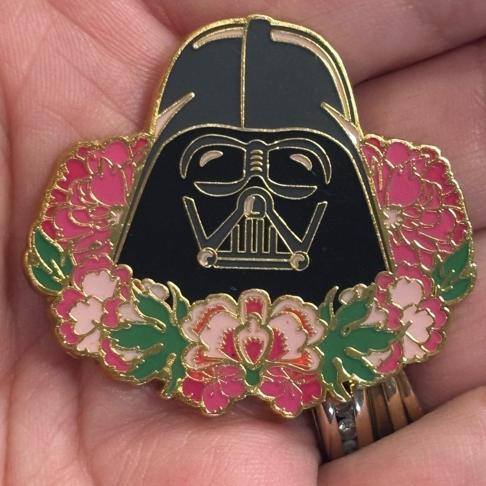Loungefly Disney Star Wars Floral Darth Vader Metal Enamel Pin